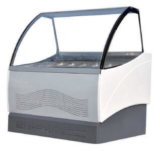 MC16 Ice Cream Gelato صفحه نمایش کابینت هوا خنک R404a R290