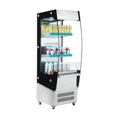 خنک کننده تهویه هوای باز صفحه نمایش خنک کننده 180 لیتری صفحه نمایش عرشه باز یخچال یخچال Grab &amp; Go Display