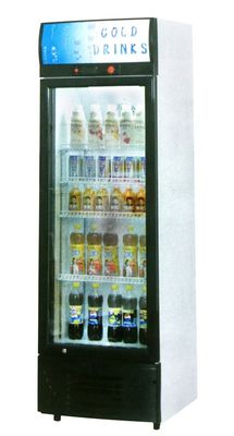 R134a کولر عمودی تک درب نوشیدنی با خنک کننده هوای سایبان