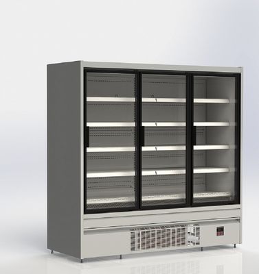 کولر درب شیشه ای عمودی سوپرمارکت R290 2/3/4 درب 220V/50HZ