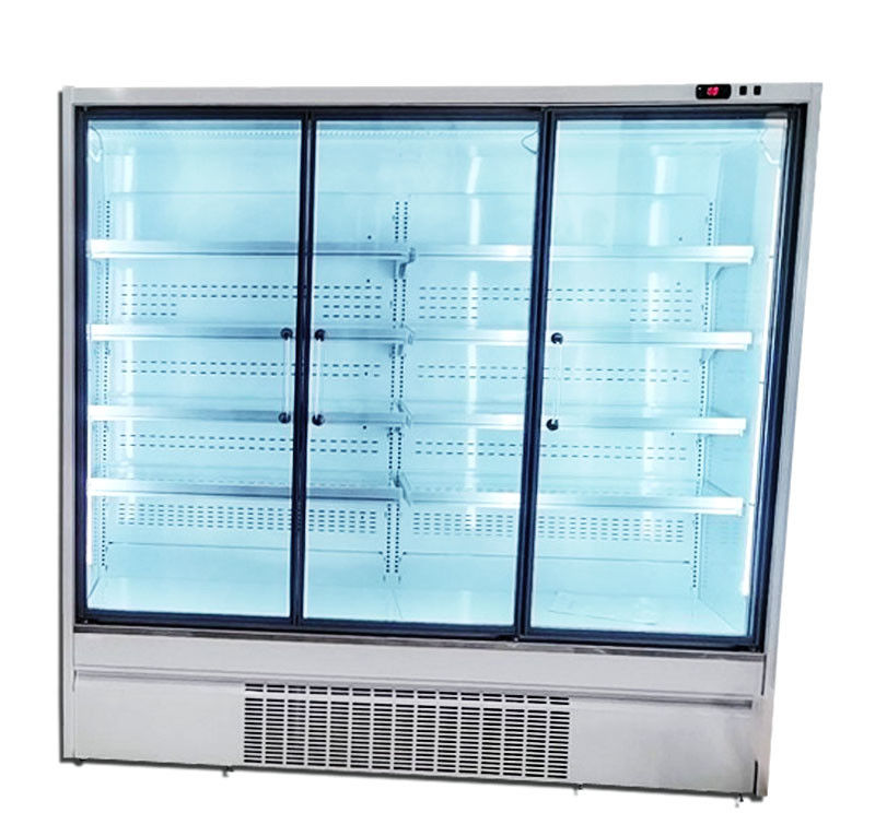 کولر درب شیشه ای عمودی سوپرمارکت R290 2/3/4 درب 220V/50HZ