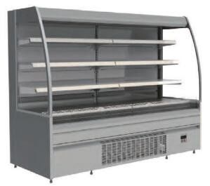 قاب نمایش کیک یخچالی نیمه عمودی قاب کیک 375L Multidecks