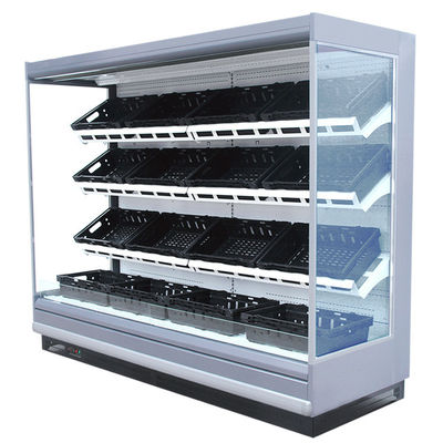Fruit Vegetable Refrigerated Display Fridge Multideck Display کابینت یخچال نوع Remote