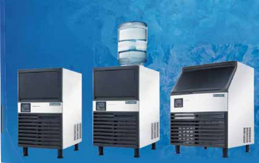 دستگاه یخ مکعب استریلیزاسیون SK-120P برش های تازه یخ سلف سرویس با دستگاه All-In-One 55 کیلوگرمی